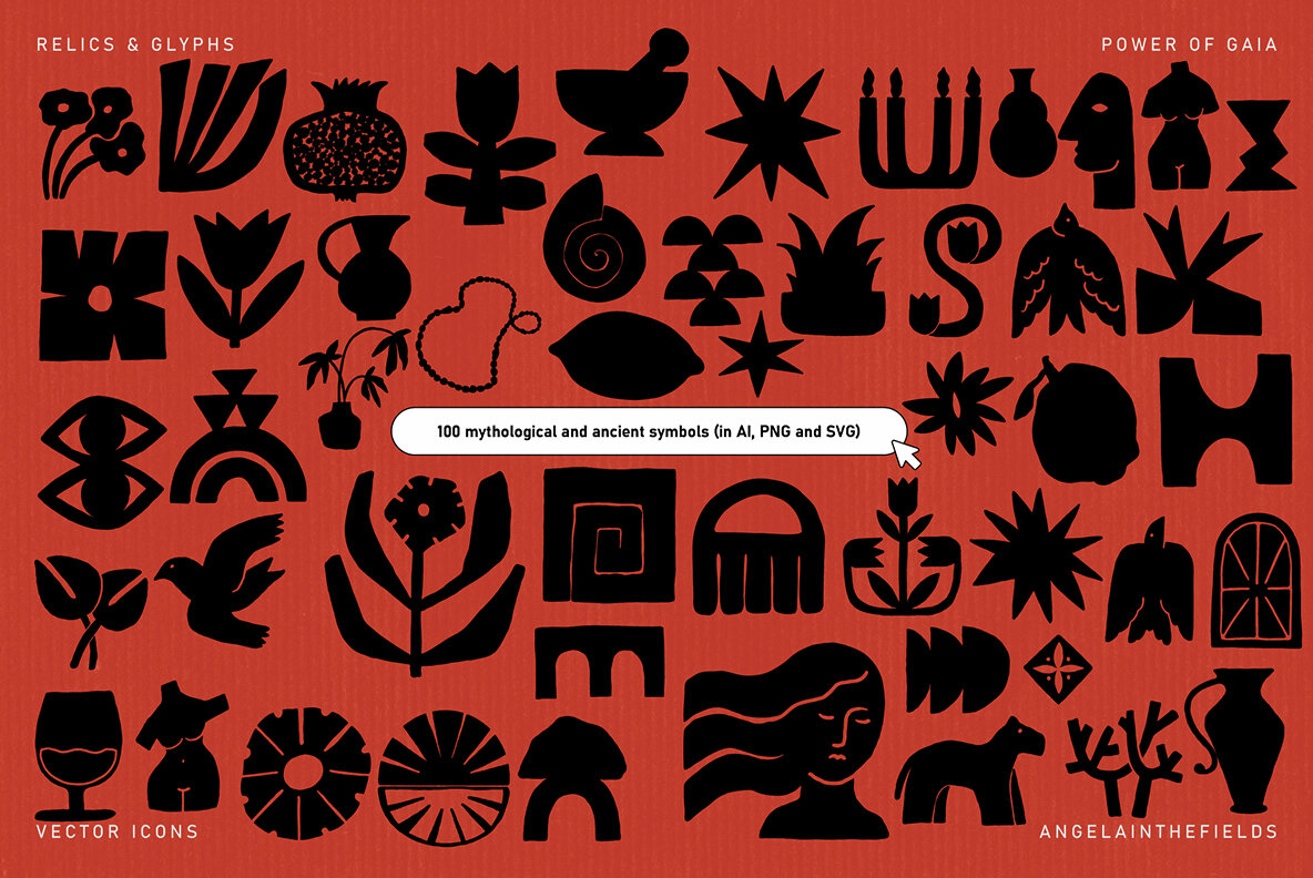 RELICS AND GLYPHS Vector Elements 6