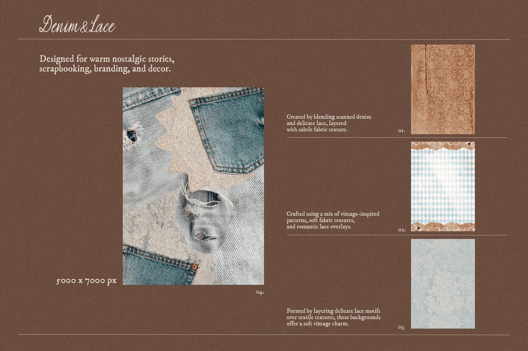 Charm Denim   Lace     Textures Collection 5