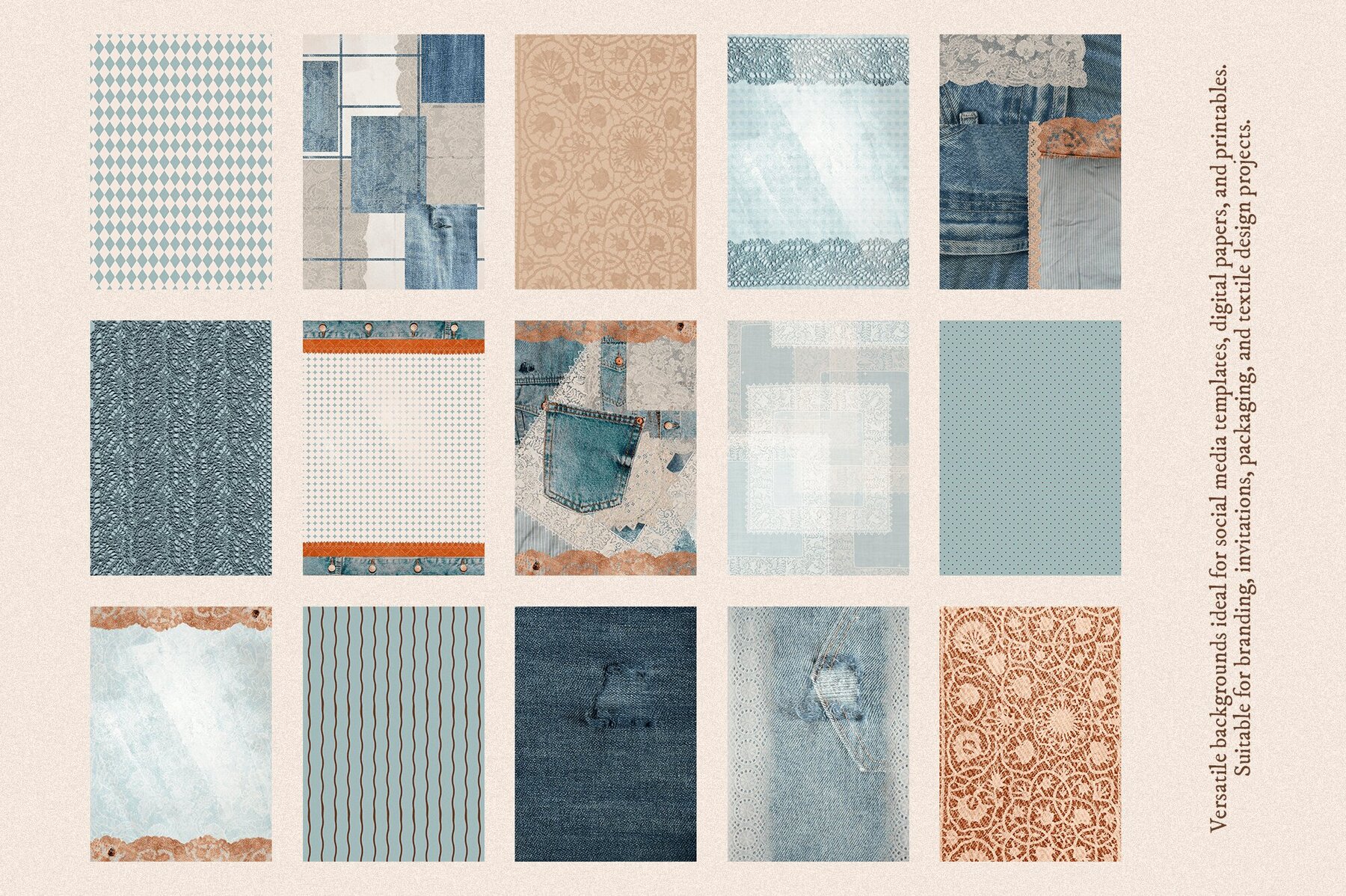 Charm Denim   Lace     Textures Collection 6