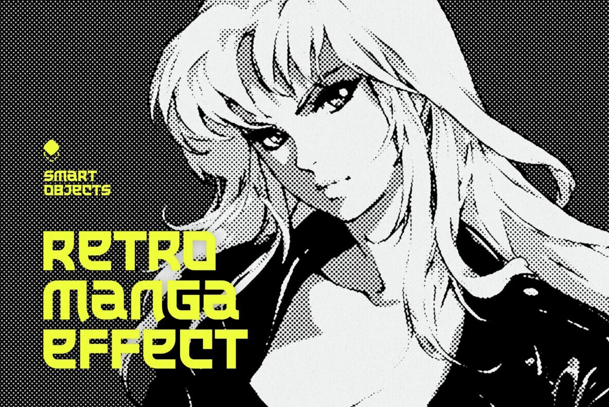 Retro Manga Design Effect 1