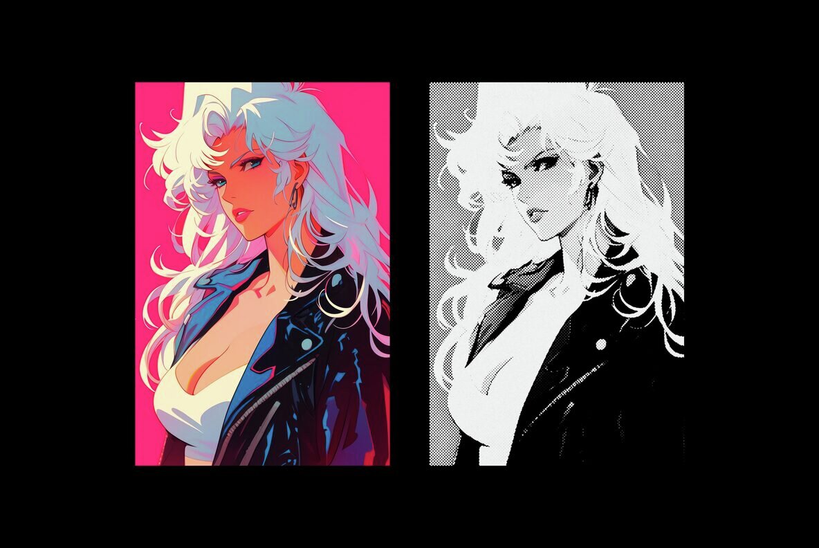 Retro Manga Design Effect 4