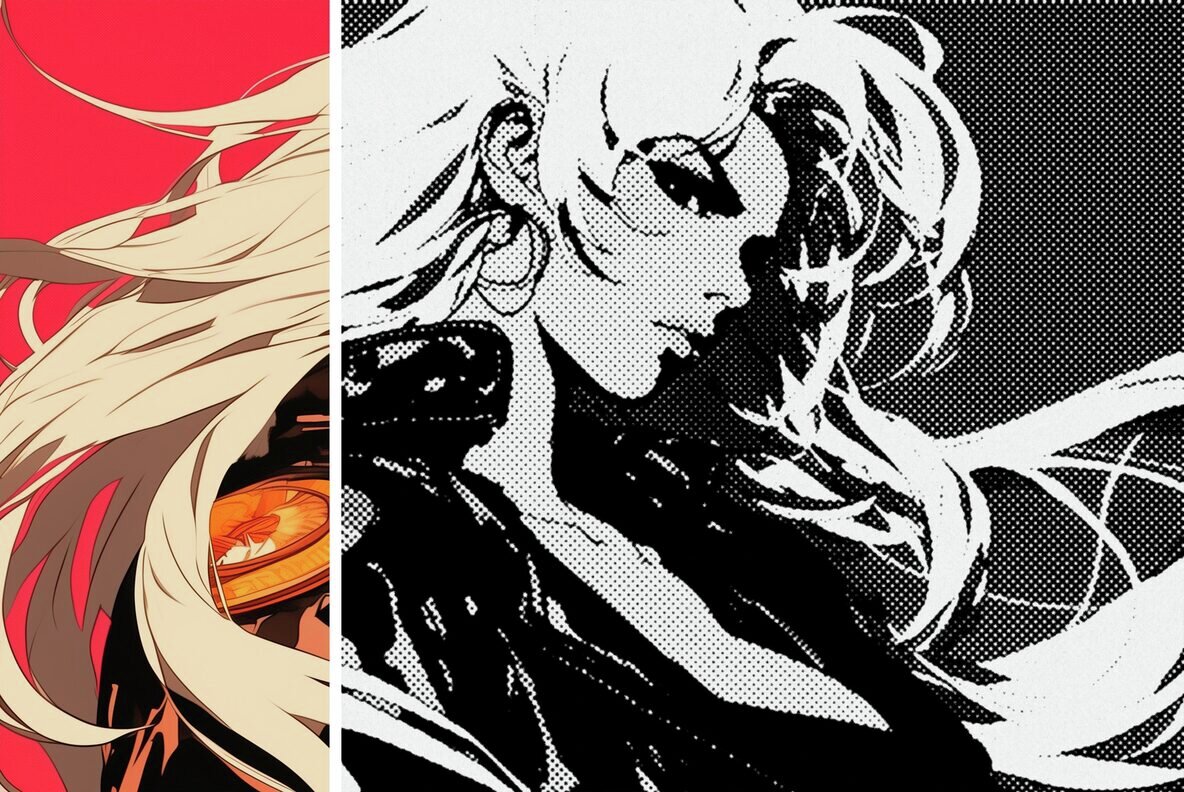 Retro Manga Design Effect 5