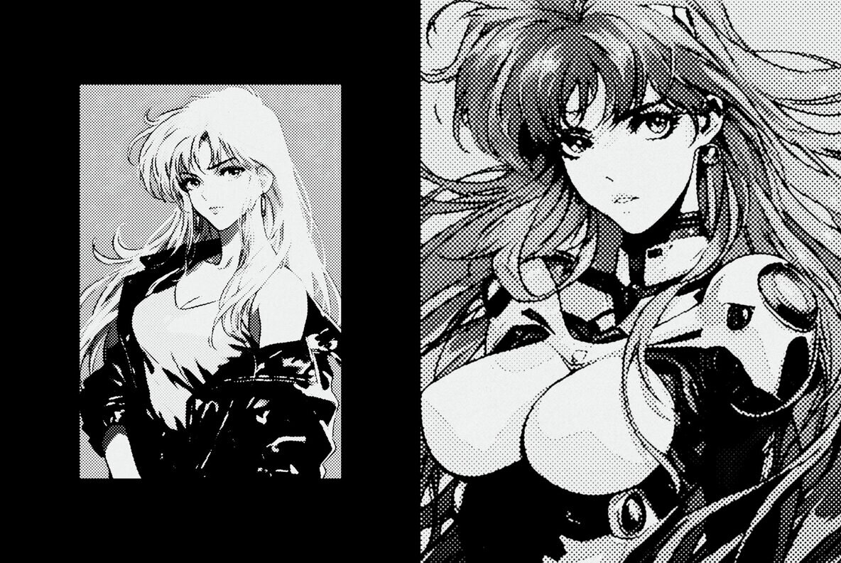 Retro Manga Design Effect 6