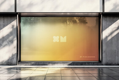 Storefront Window Billboard Mockup