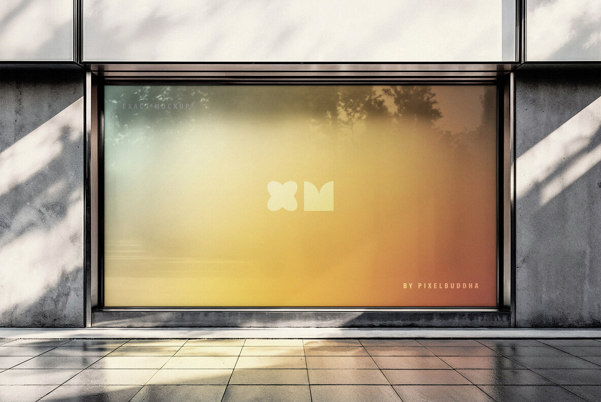 Storefront Window Billboard Mockup 1
