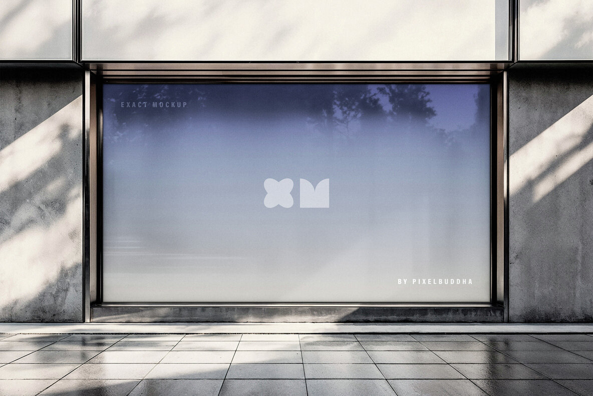 Storefront Window Billboard Mockup 2