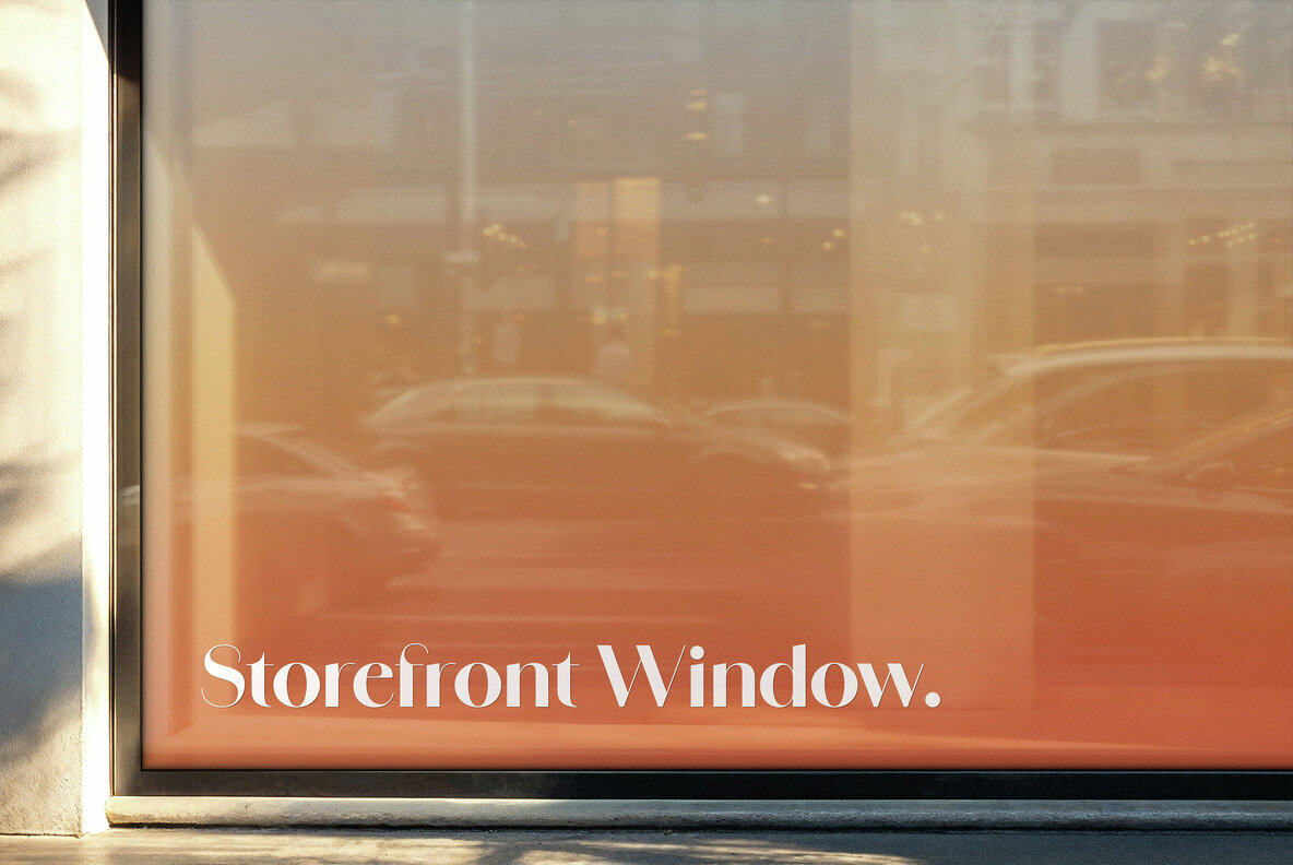 Window Sticker Mockup 1