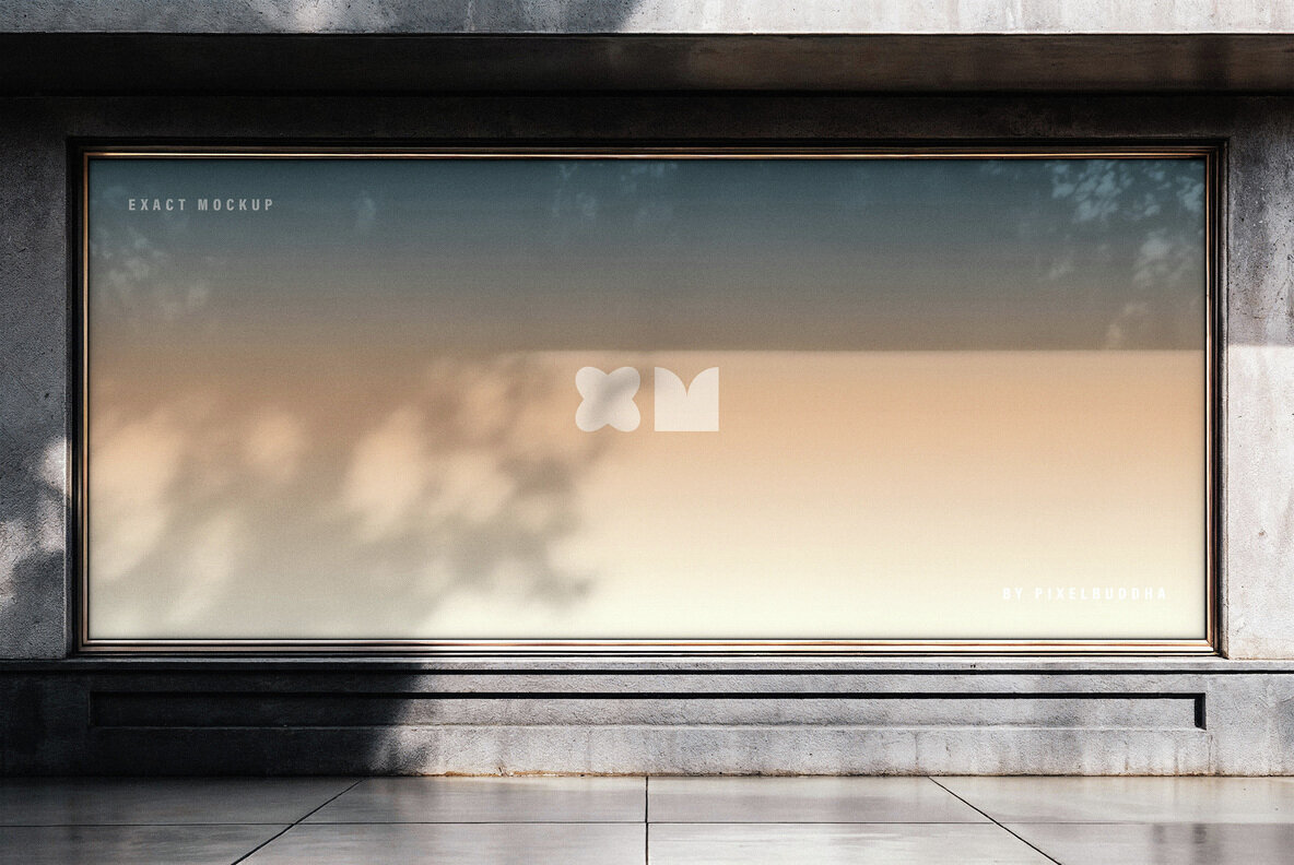 Storefront Window Billboard Mockup 2