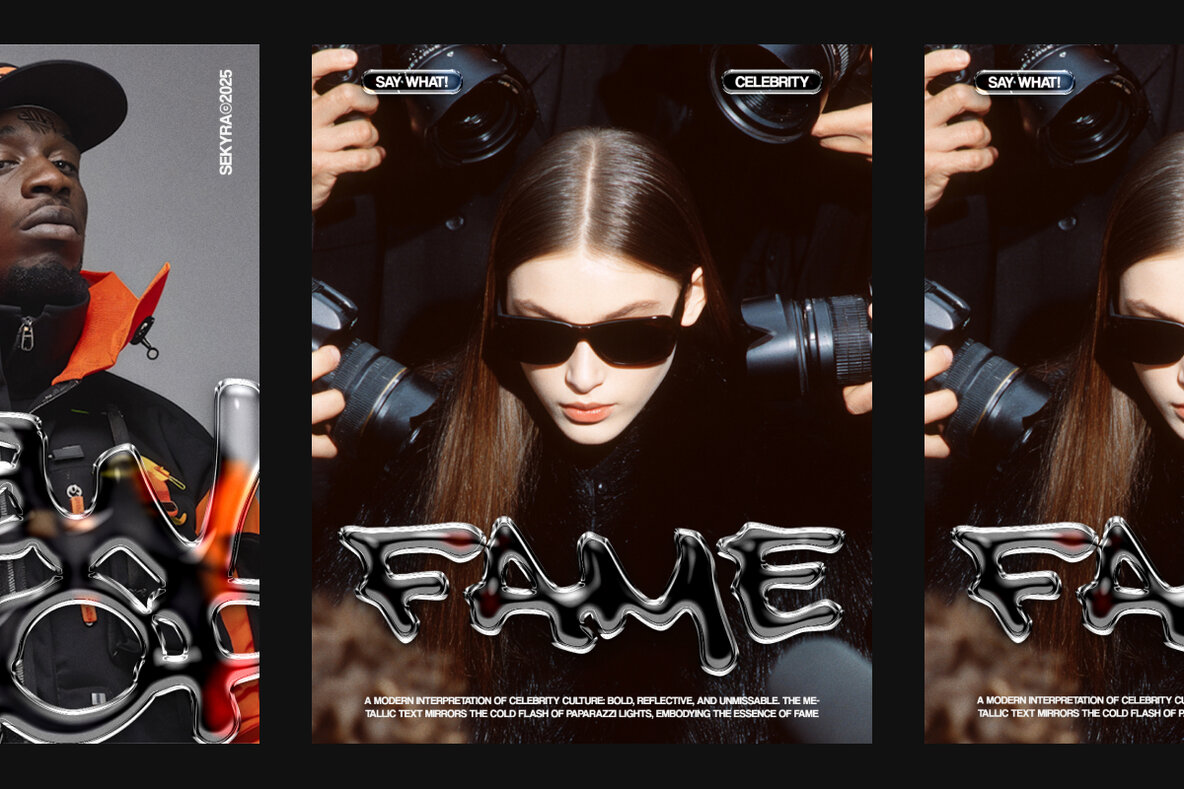 Liquid Glass Drip Text Effect     PSD Template 6