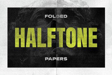 Folded Halftone Textures Collection