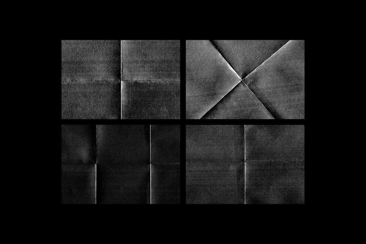 Folded Halftone Textures Collection 5