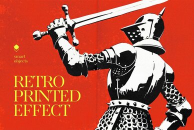 Retro Printed Design Effect