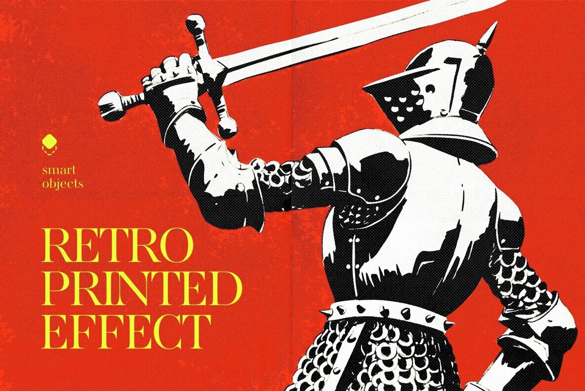 Retro Printed Design Effect 1