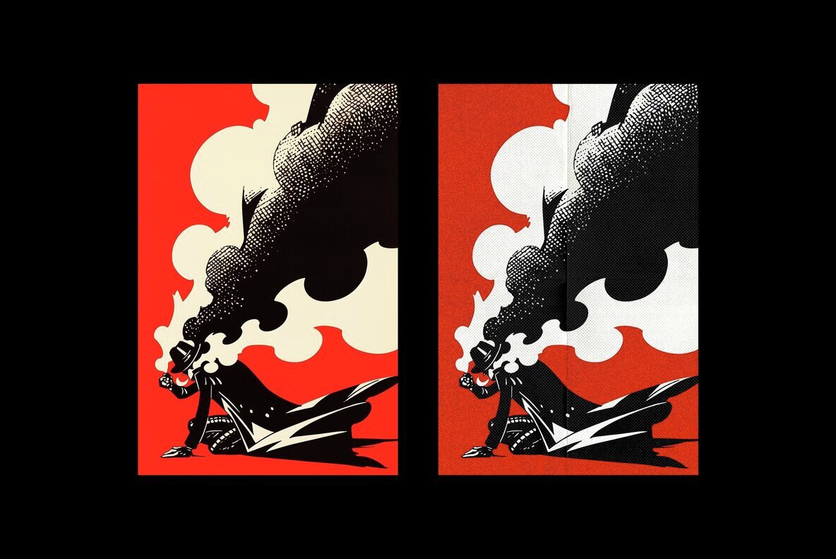 Retro Printed Design Effect 4