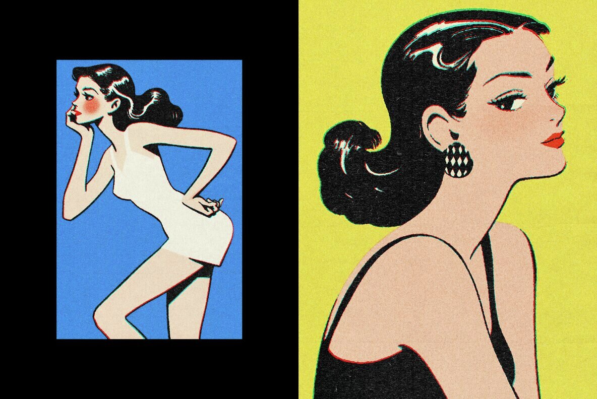 Retro Misprint Design Effect 6