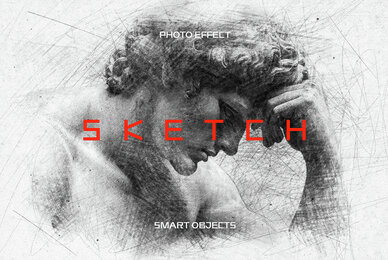 B and W Sketch Photo Effect