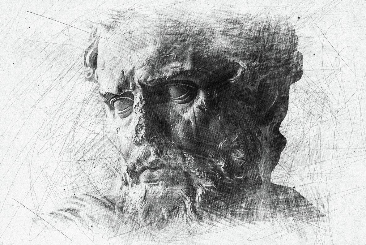 B and W Sketch Photo Effect 3