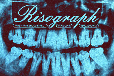 Noise Risoprint Photo Effect