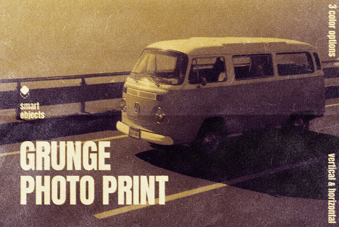 Grunge Print Photo Effect 1