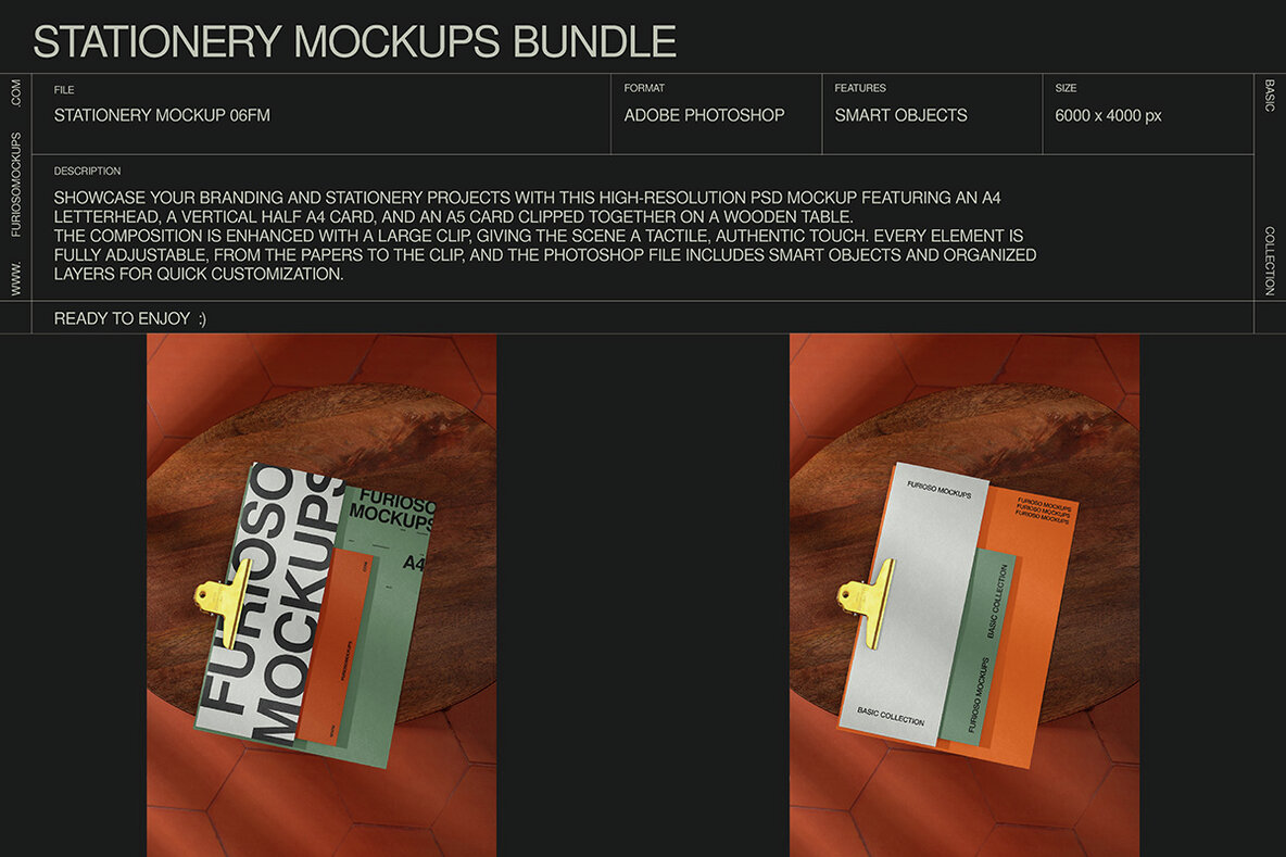 Stationery Mockups Bundle 6