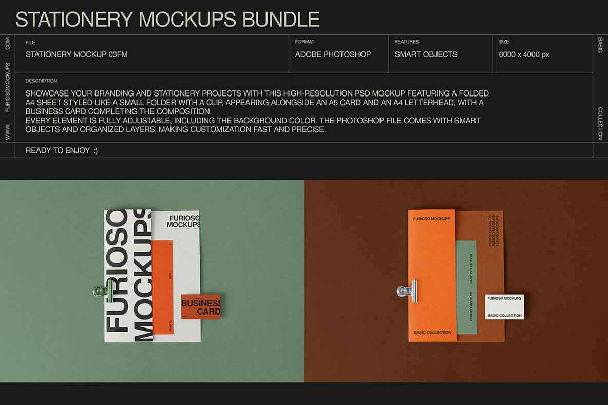 Stationery Mockups Bundle 8