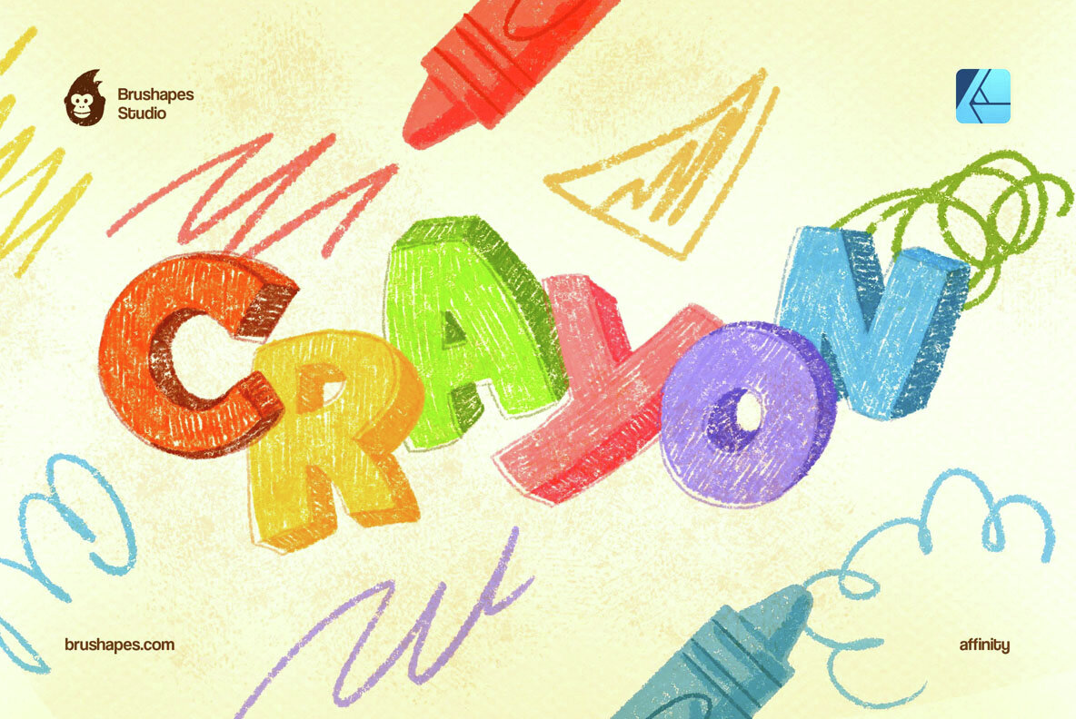 Joyful Crayon Affinity Brushes 4