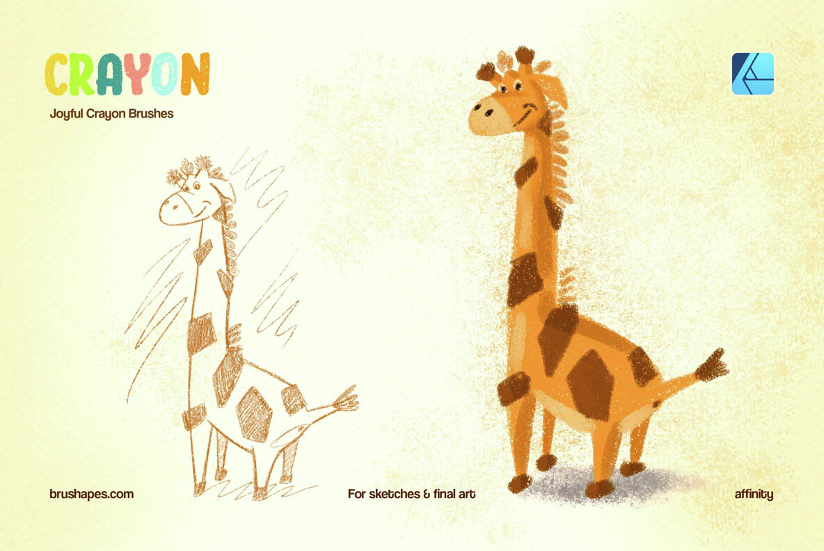 Joyful Crayon Affinity Brushes 6