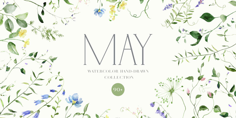 MAY   Watercolor Spring Collection