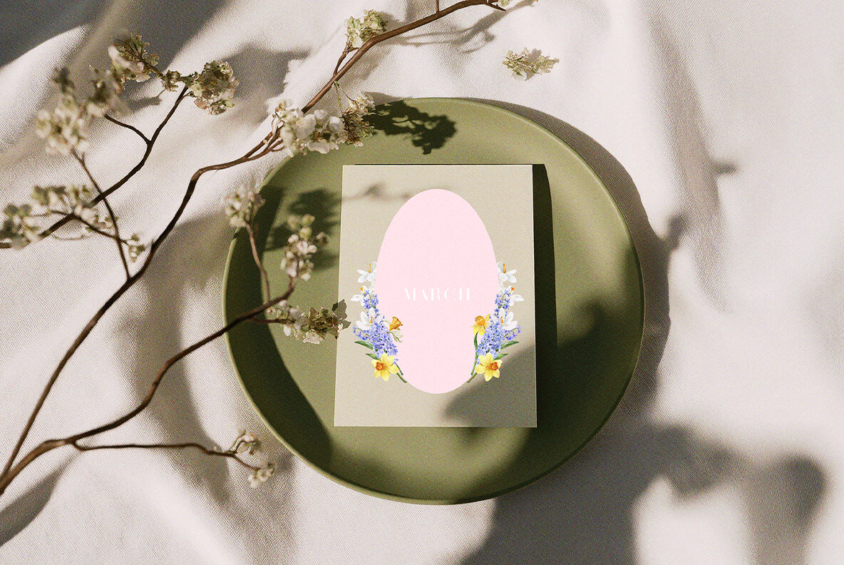 March   Watercolor Spring Collection 4