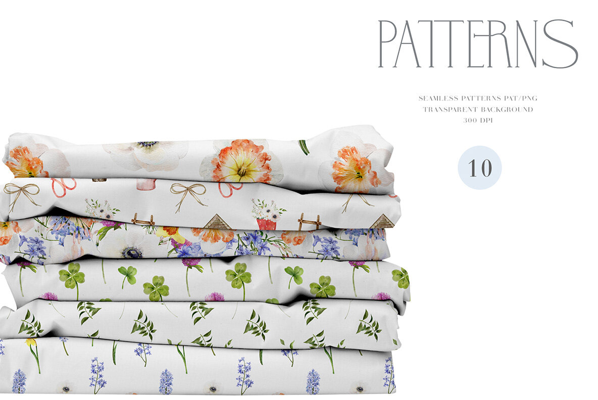 March   Watercolor Spring Collection 8