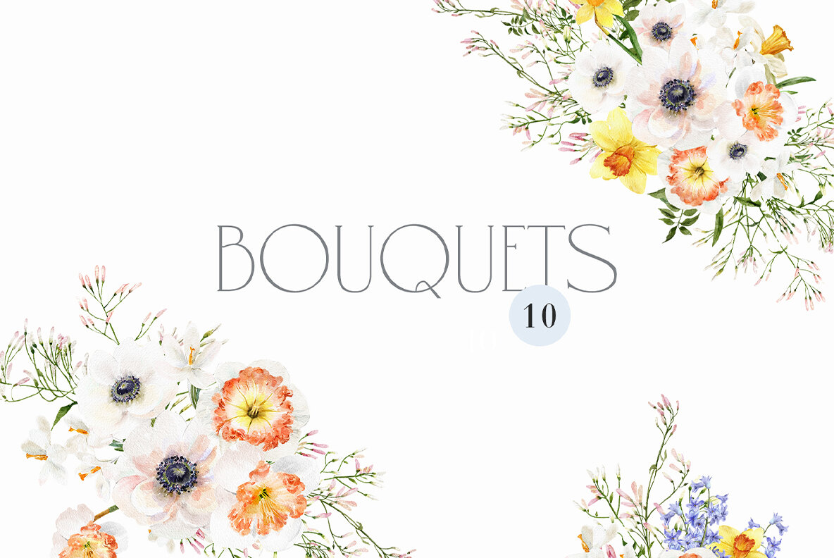 March   Watercolor Spring Collection 15