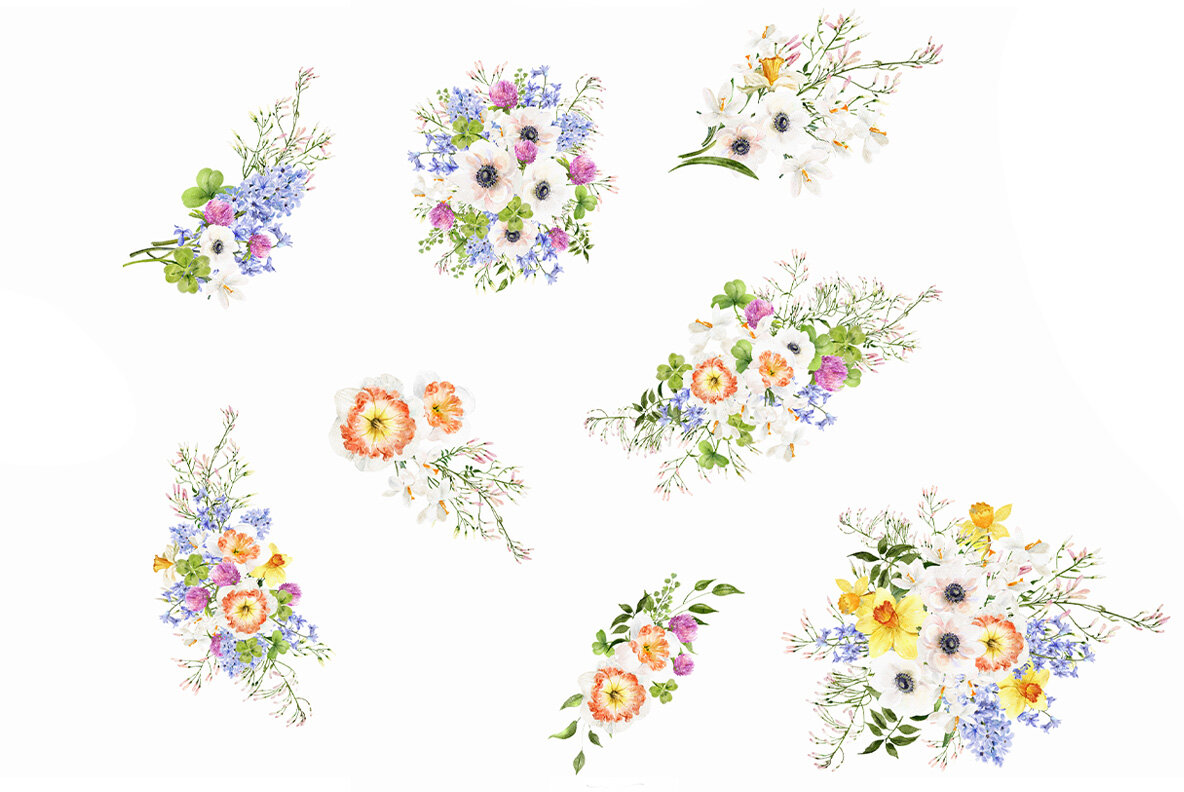 March   Watercolor Spring Collection 16