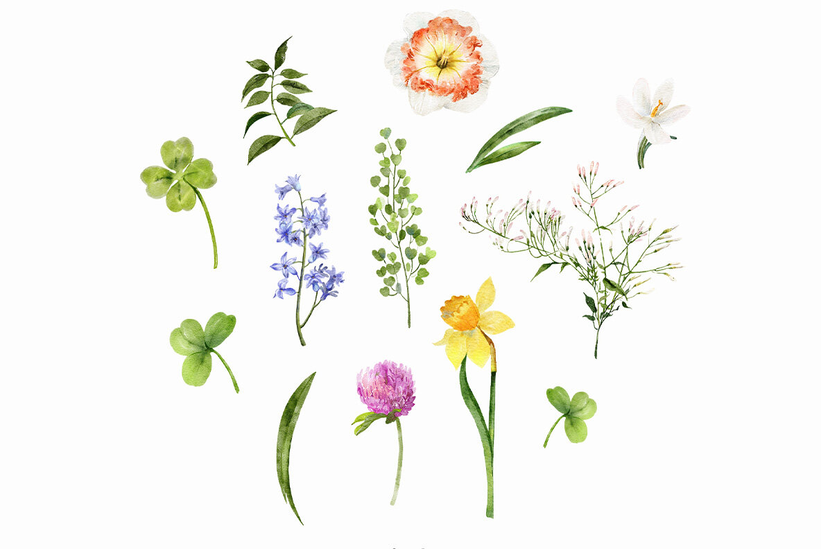 March   Watercolor Spring Collection 20