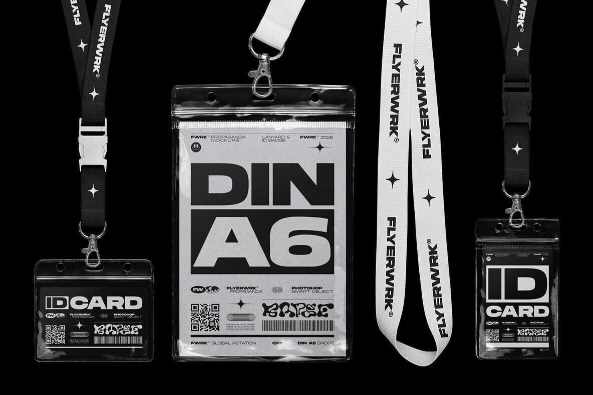 Authentic Lanyard   ID Badge Mockup 1