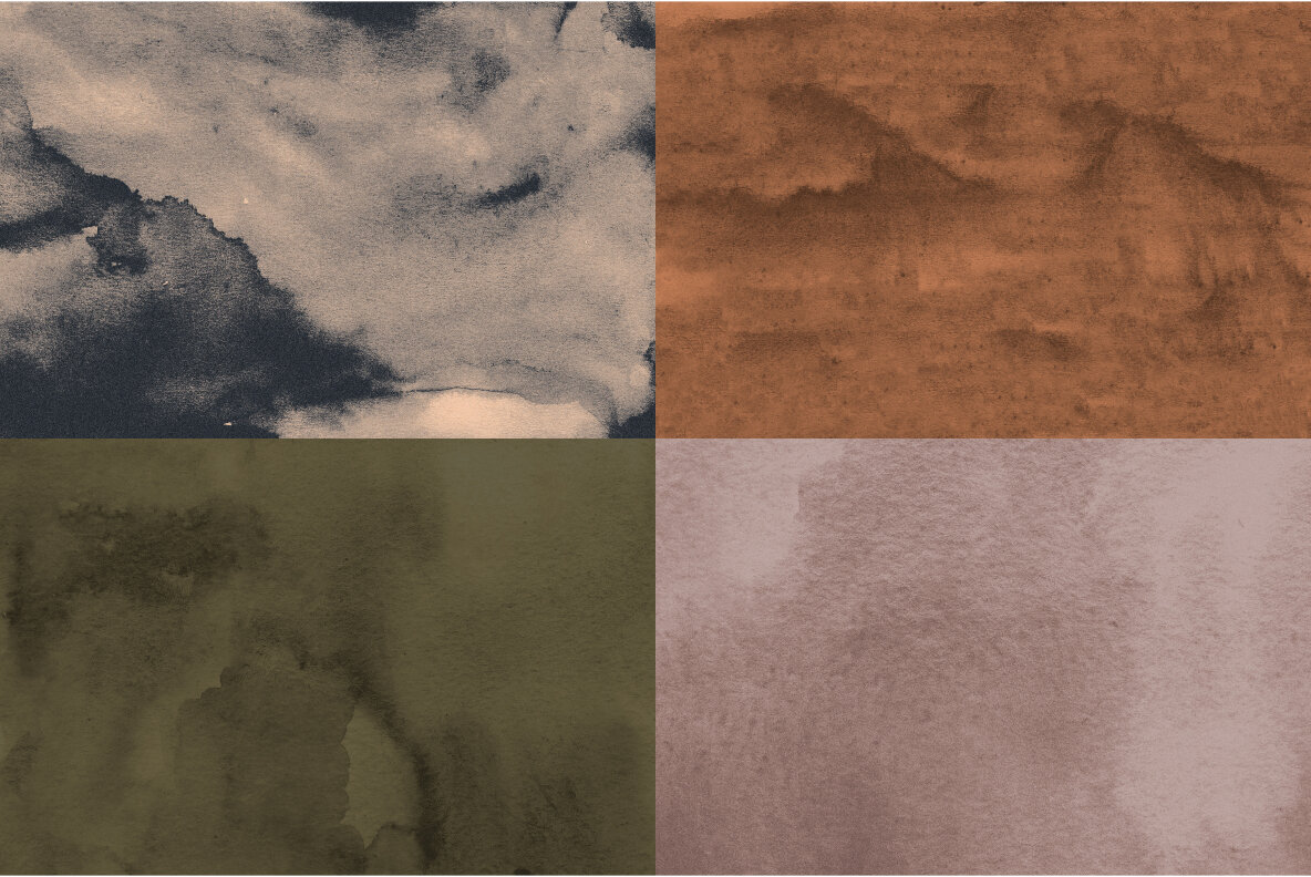 Woodland Autumn Watercolor Backgrounds Pack 4