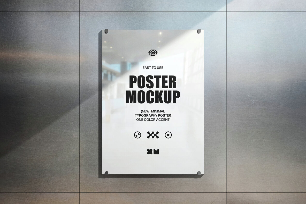 Glass Poster Mockup 1