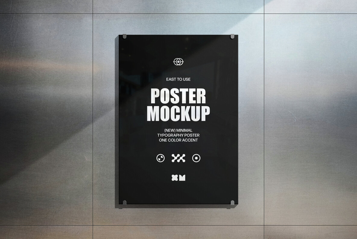 Glass Poster Mockup 2