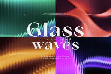 Glass Distorted Waves Backgrounds