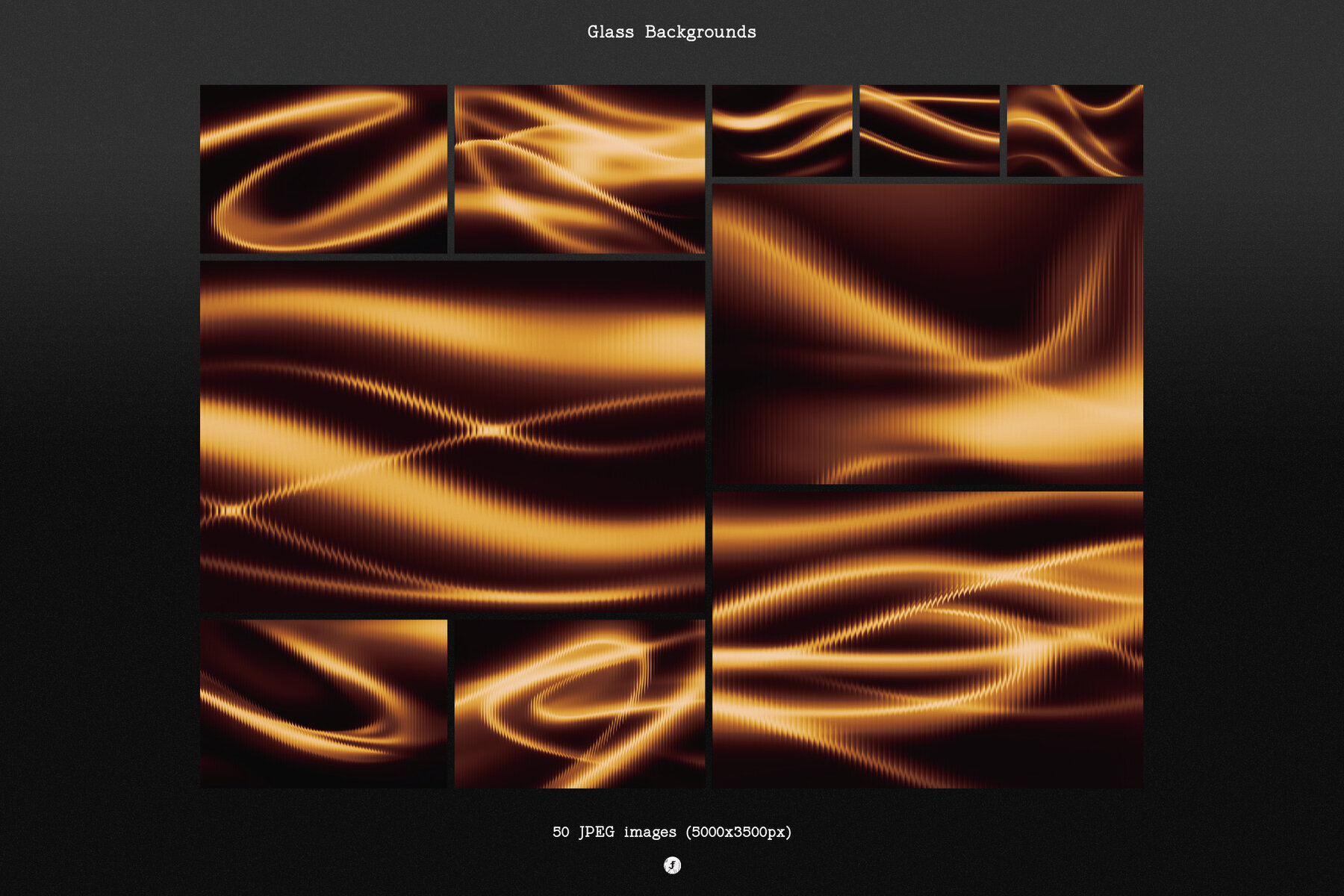 Glass Distorted Waves Backgrounds 2