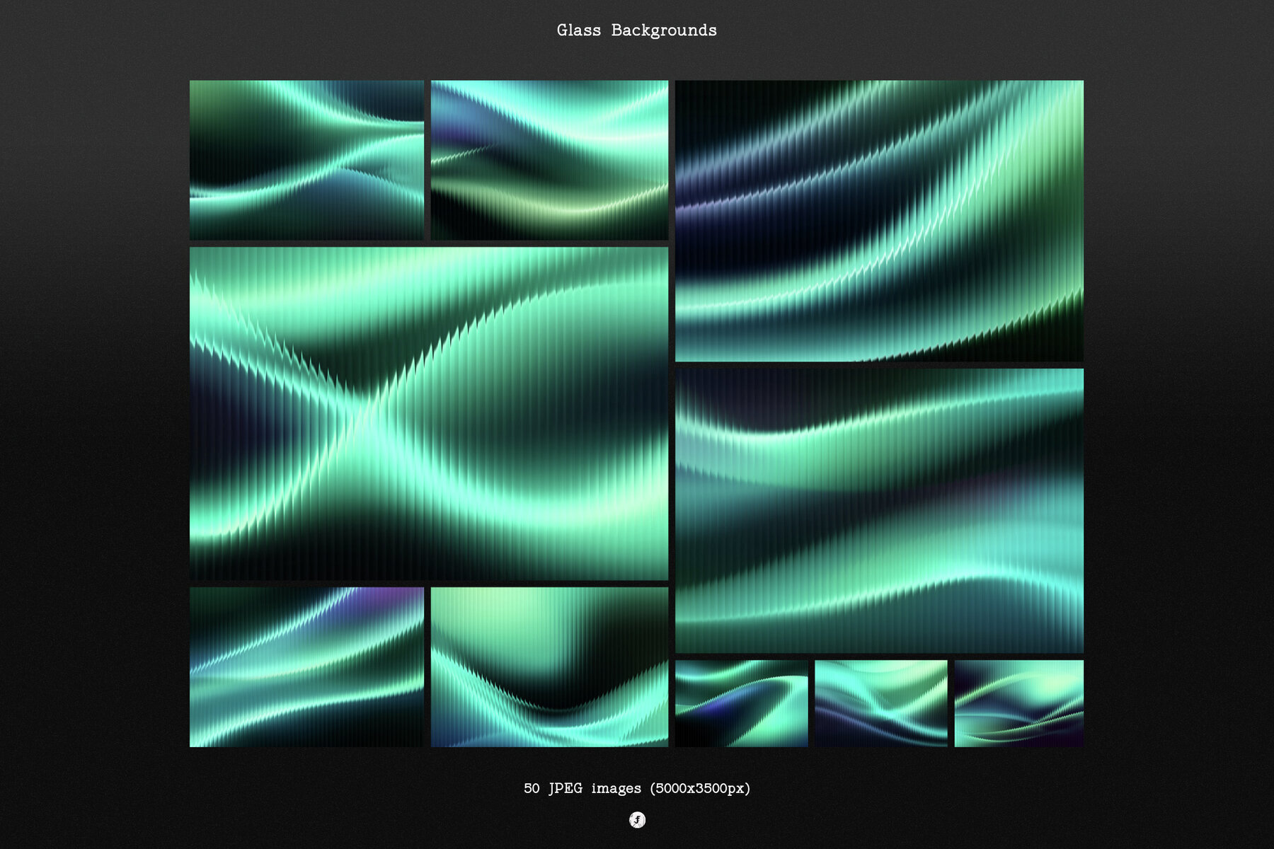 Glass Distorted Waves Backgrounds 3