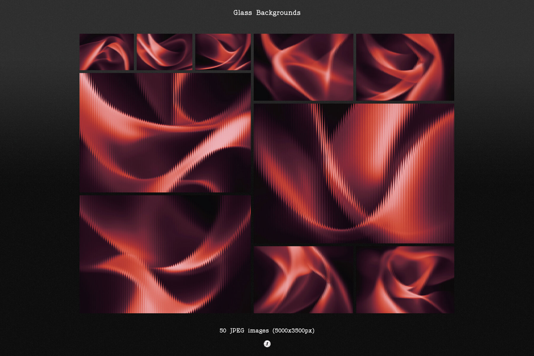 Glass Distorted Waves Backgrounds 12