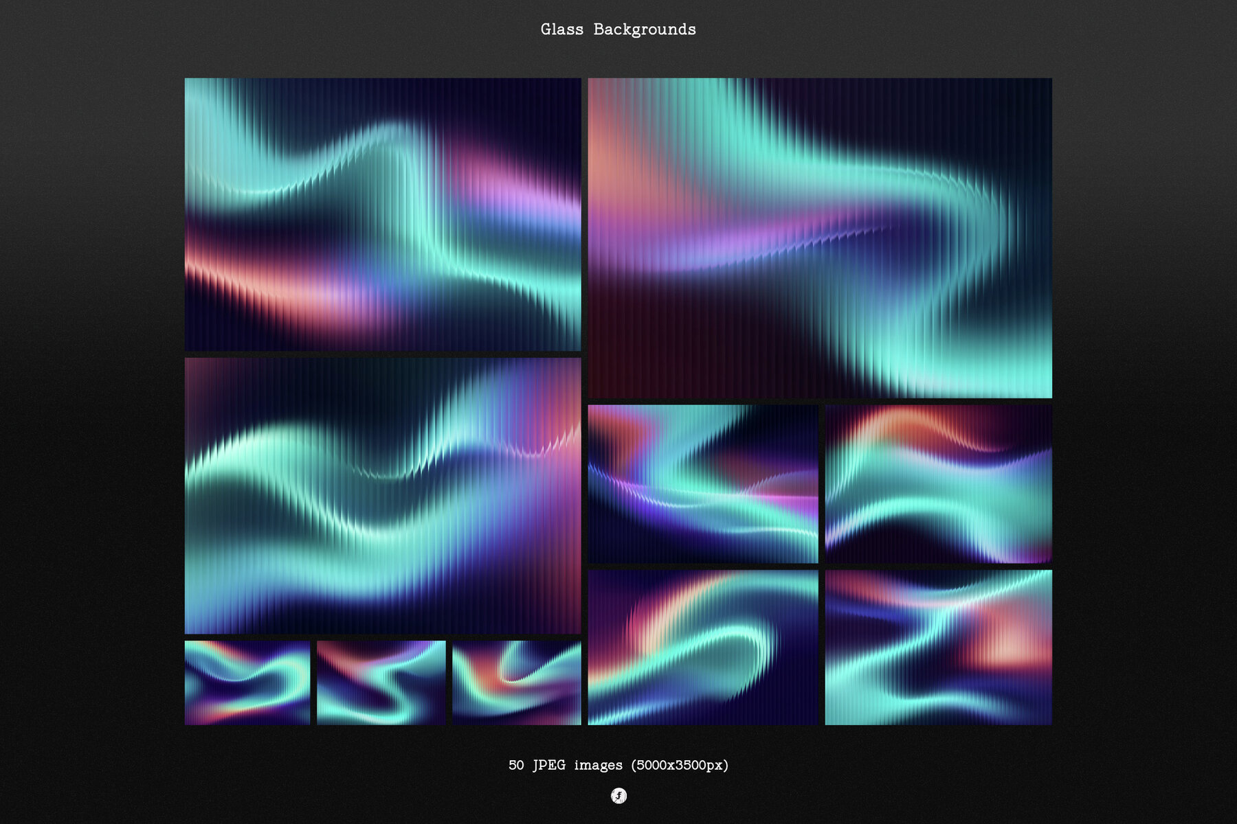 Glass Distorted Waves Backgrounds 18