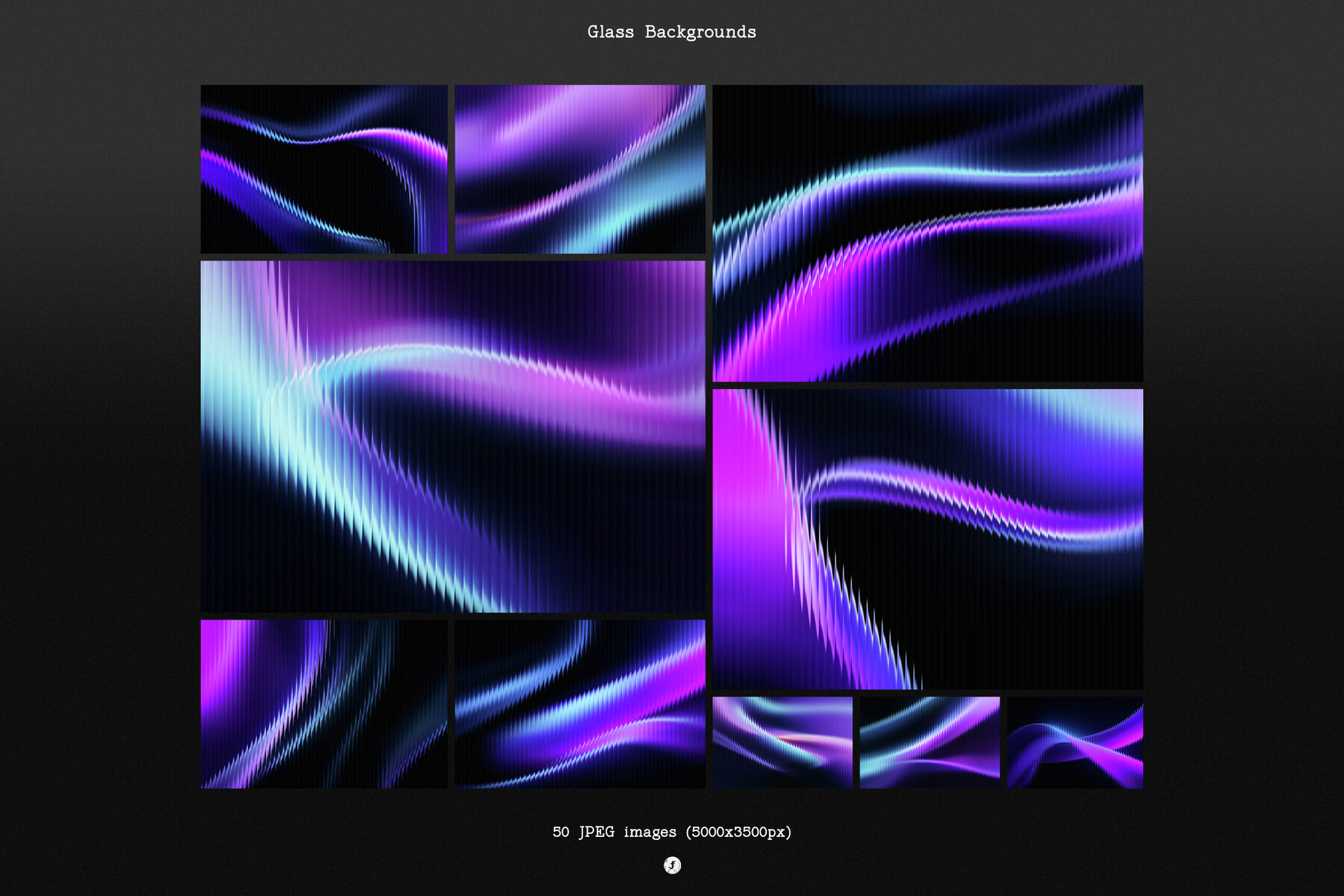 Glass Distorted Waves Backgrounds 19