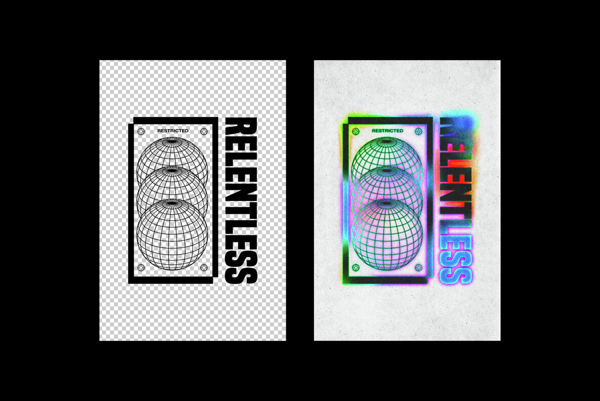 Color Blur Text and Logo Effect 2