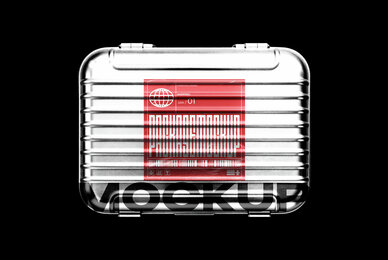 Metal Case Package Mockup