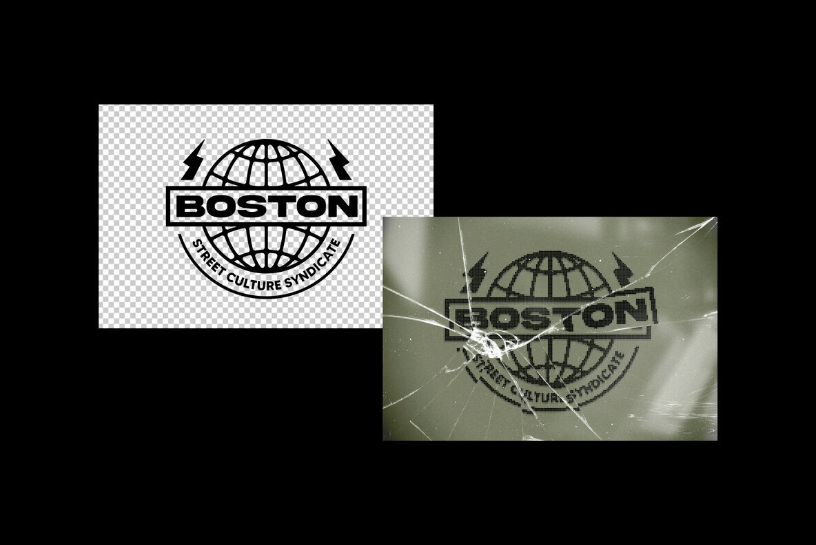 Broken Screen Text and Logo Effect 2