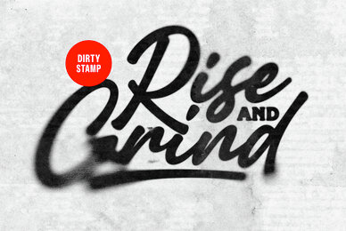 Dirty Stamp Text and Logo Effect