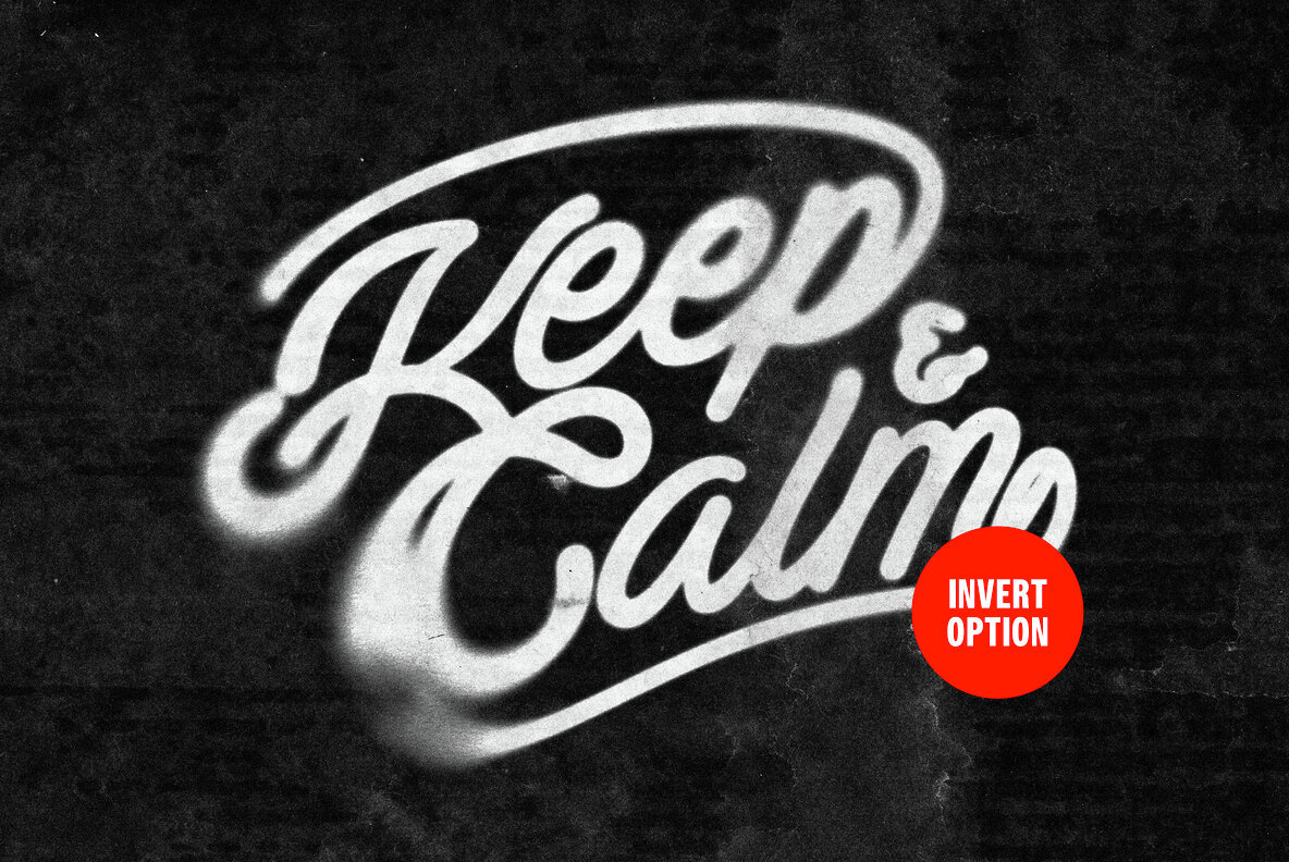 Dirty Stamp Text and Logo Effect 4