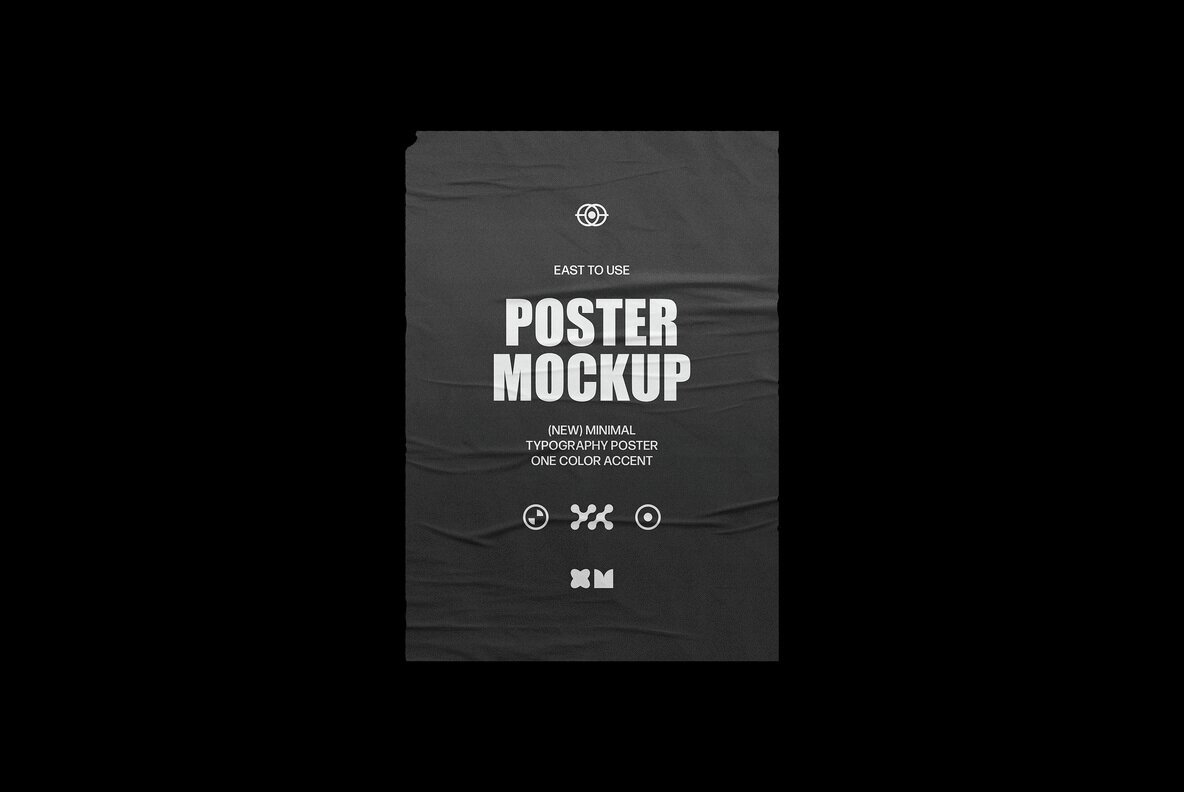 6 in 1 Glued Posters Mockup Set 2
