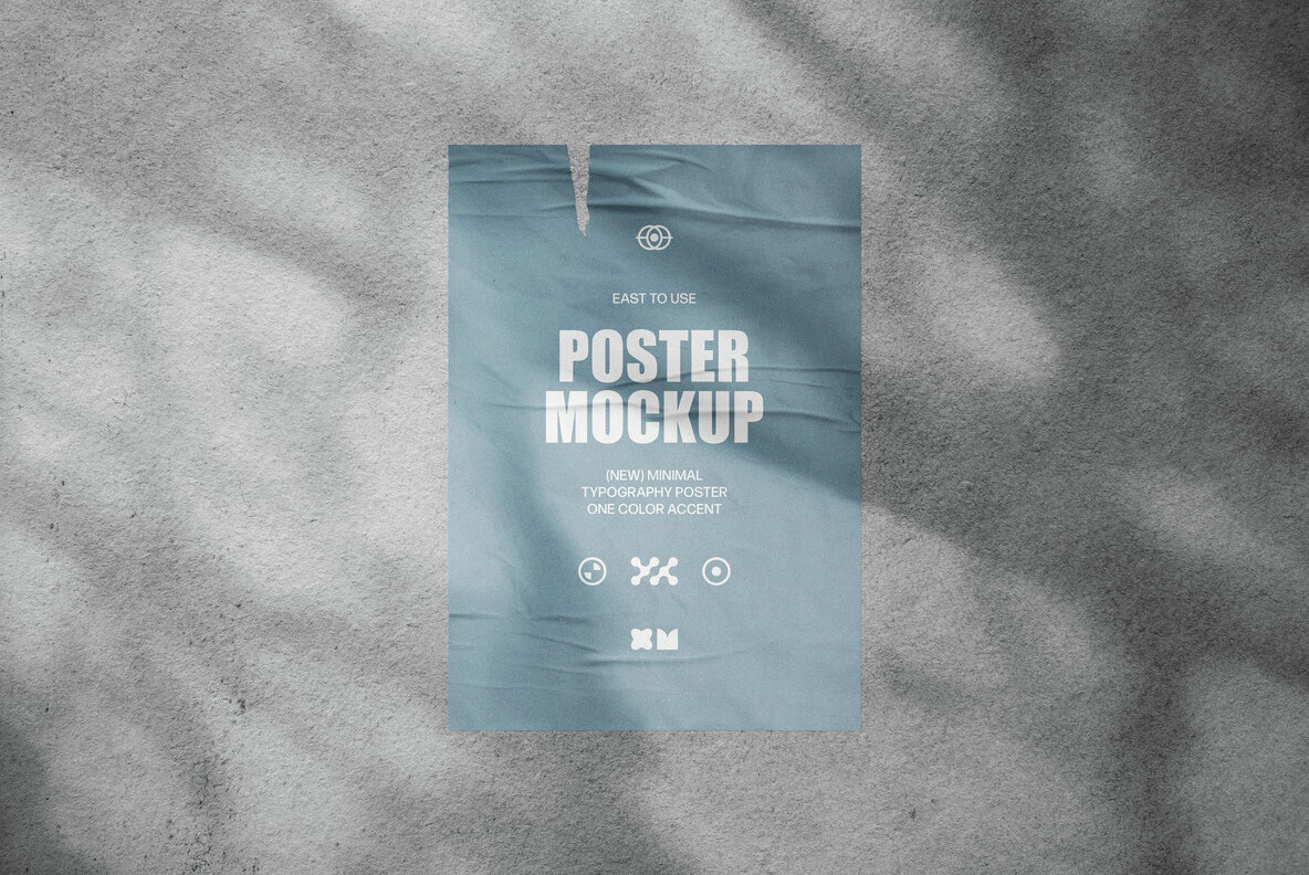 6 in 1 Glued Posters Mockup Set 3